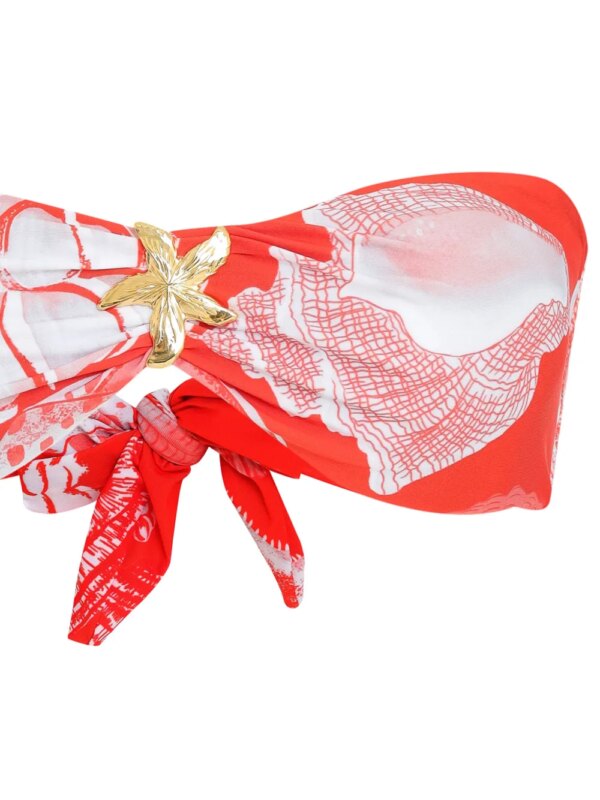 Amir Slama Bikini met zeester broche - Rood