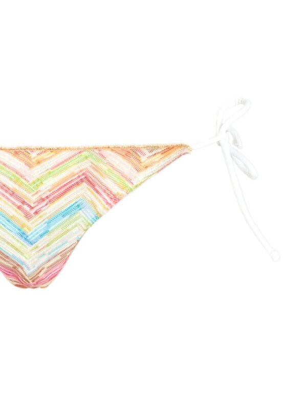 Missoni Bikini met zigzag gebreide - Wit