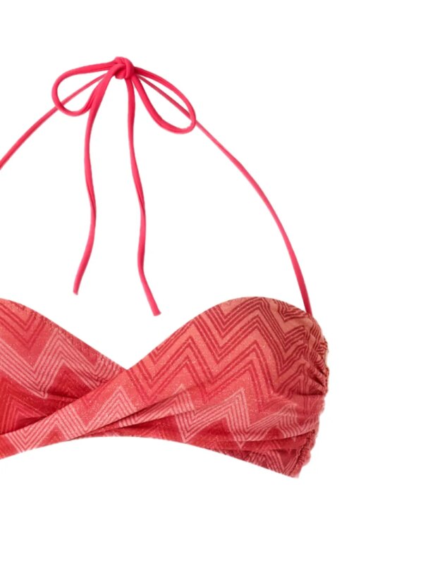 Missoni Bikini met zigzag patroon - Rood