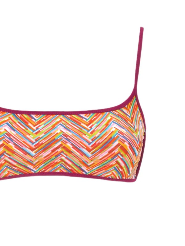 Missoni Bikini met zigzag print - Rood
