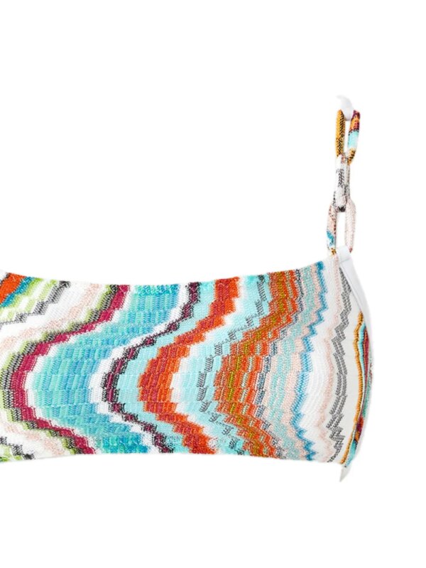 Missoni Bikini met zigzag gebreide - Blauw