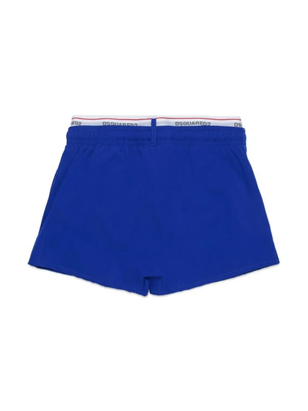 DSQUARED2 KIDS Zwembroek met logoband - Blauw