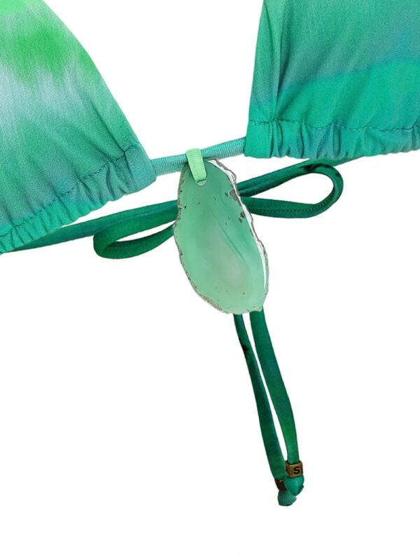 Amir Slama Bikini met tie-dye print - Groen