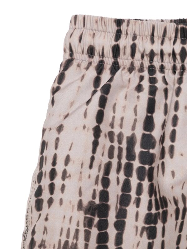 Andorine Shorts met tie-dye print - Beige
