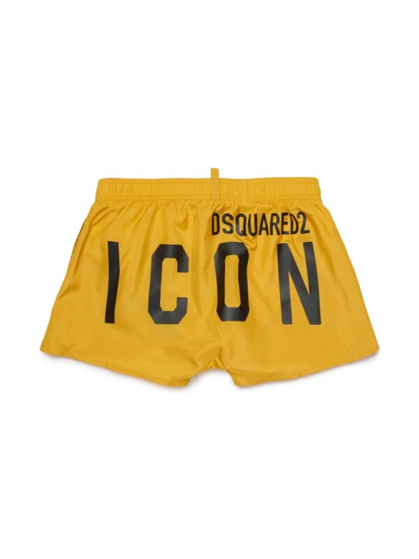 DSQUARED2 KIDS Shorts met logo - Geel