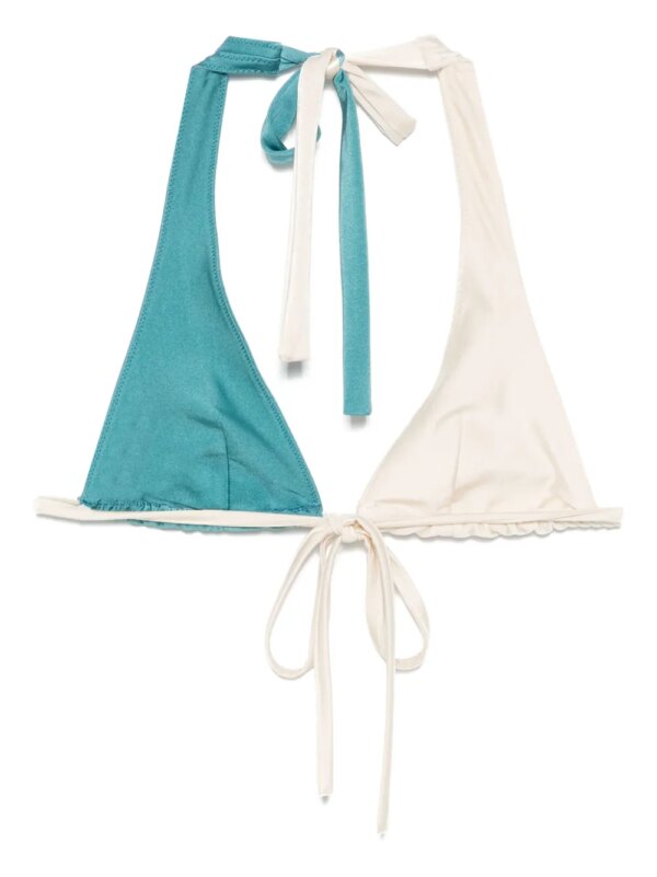 Forte Forte Tweekleurige bikinitop - Blauw