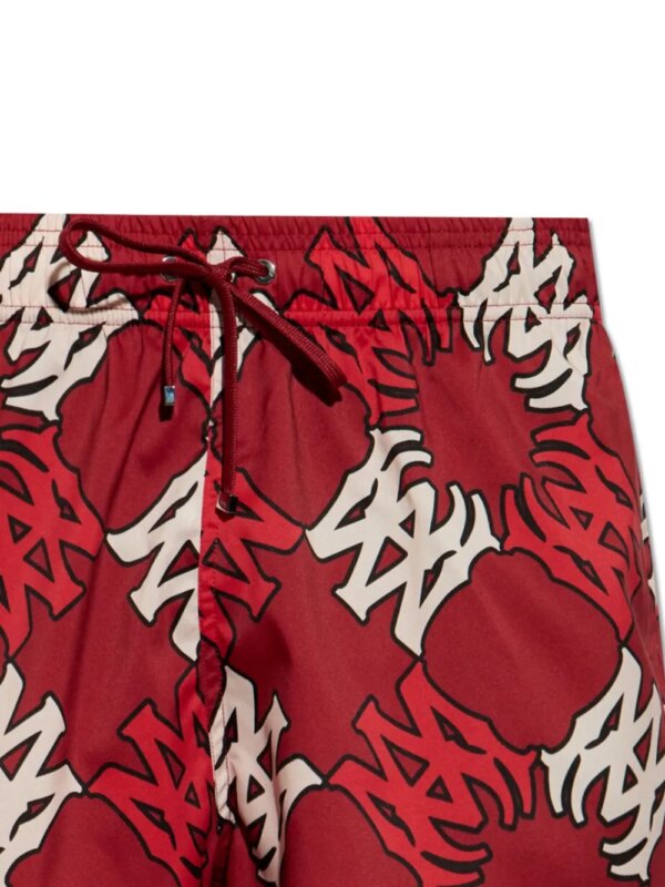 AMIRI Zwembroek met logoprint - Rood