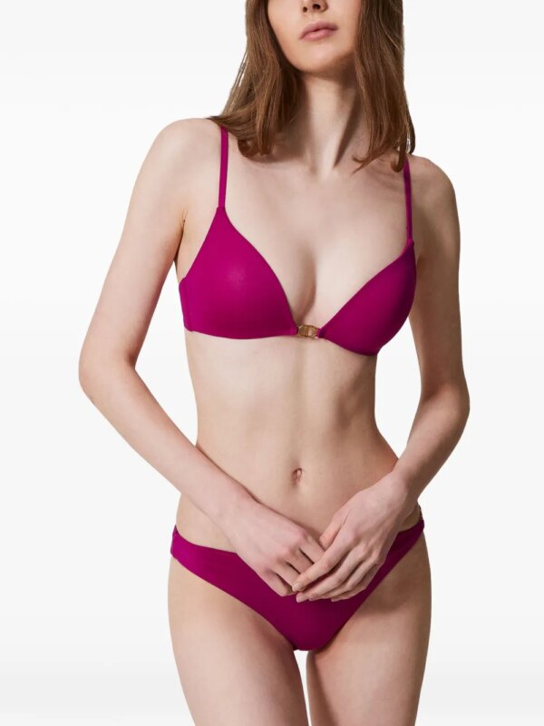 TWINSET Oval T gewatteerde bikinitop - Roze