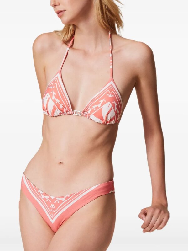TWINSET Triangelvormige bikinitop - Oranje