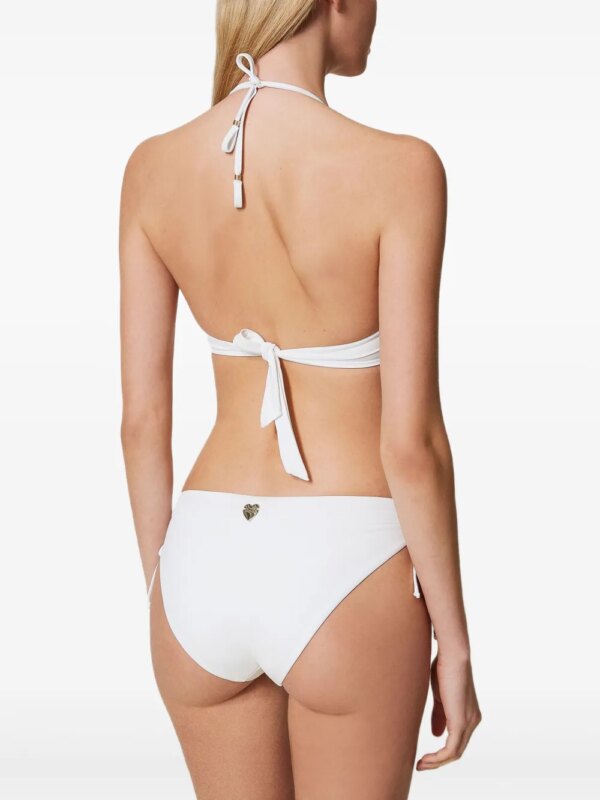 TWINSET Triangel bikini met kralen - Wit