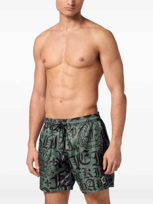 Philipp Plein Boxer zwembroek - Groen