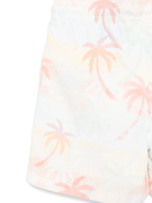 Patachou Zwembroek met palmboomprint - Blauw