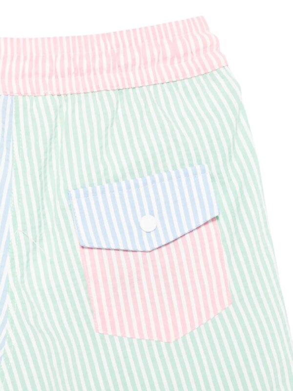 Patachou Gestreepte zwembroek - Groen