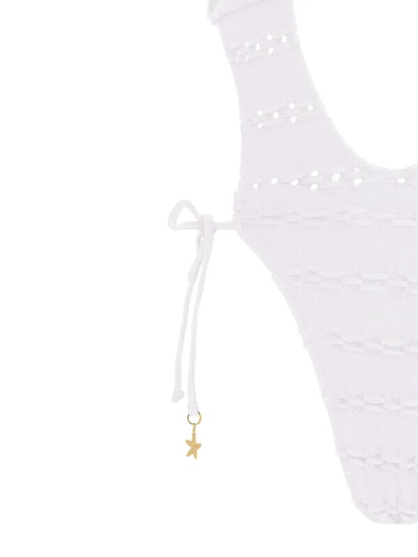 Amir Slama Badpak met uitgesneden detail - Wit