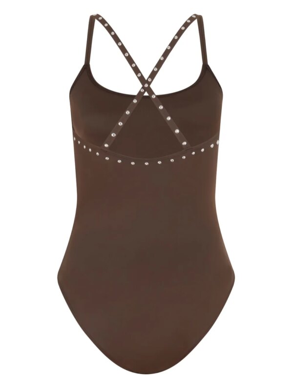 Let's Swim Badpak met studs - Bruin