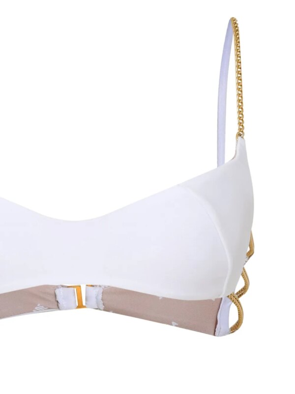 Amir Slama Bikini met schakelkettingdetail - Wit
