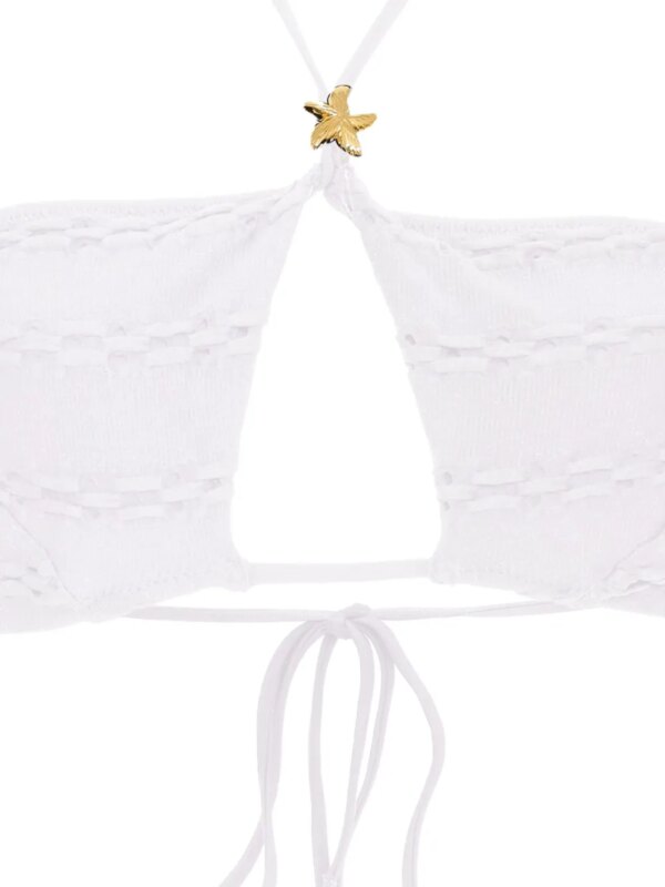 Amir Slama Bikini met sterdetail - Wit