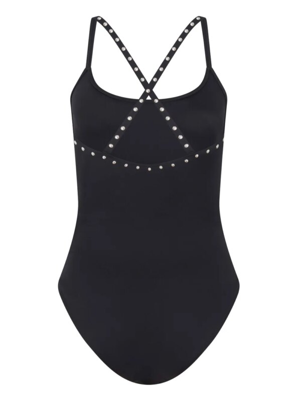 Let's Swim Badpak met studs - Zwart