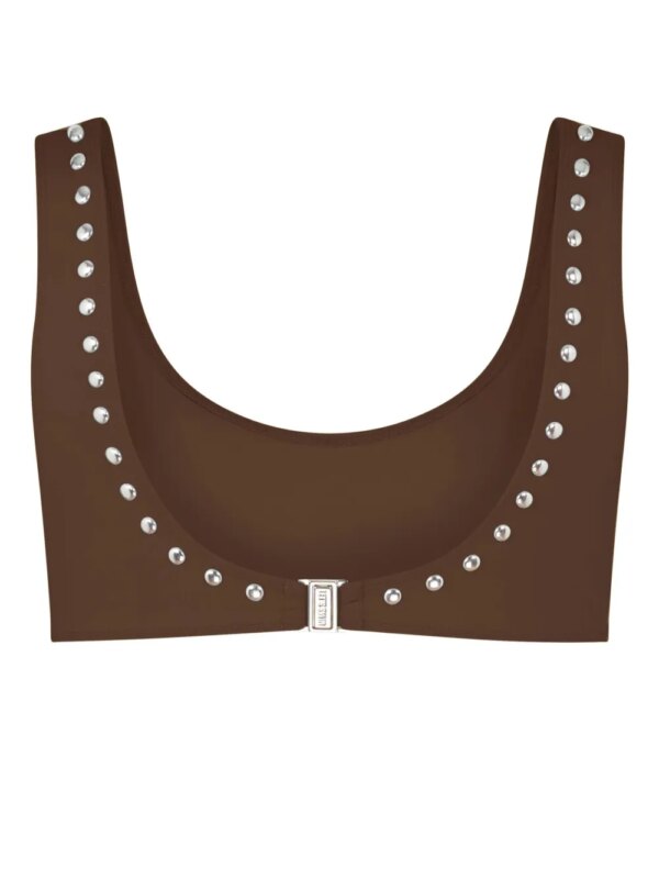 Let's Swim Bikinitop met studs - Bruin
