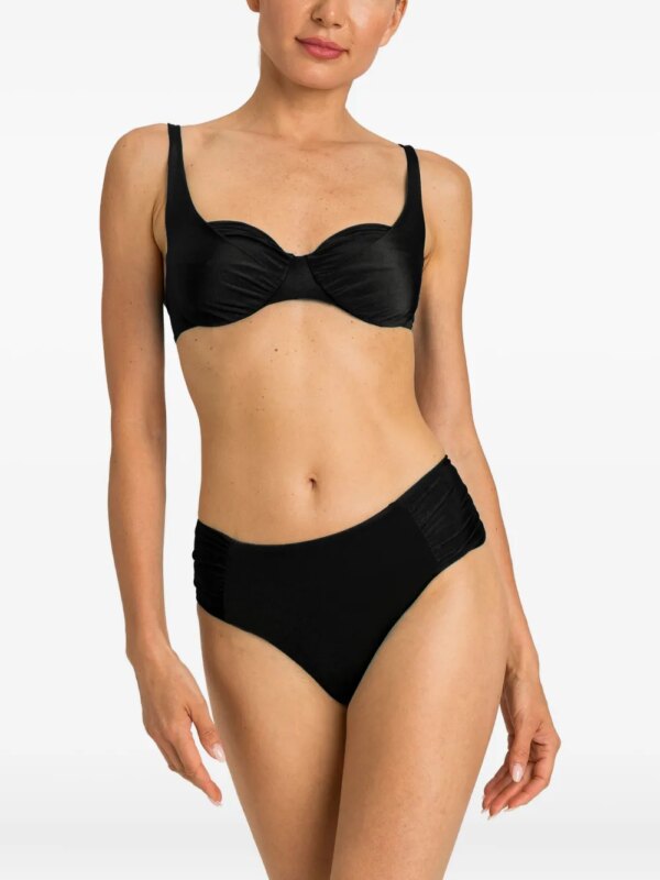 TWINSET Bikinitop met ruches - Zwart