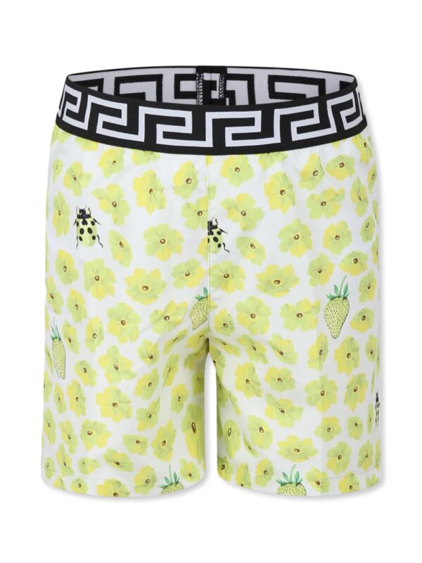 Versace Kids Strawberry Garden zwembroek - Wit