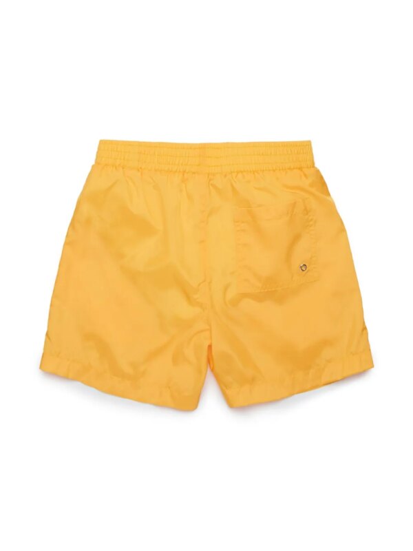 Marni Kids Zwembroek met logoprint - Geel