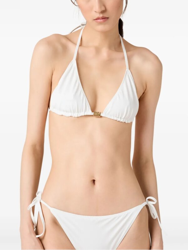 Miu Miu Triangel bikinitop - Wit