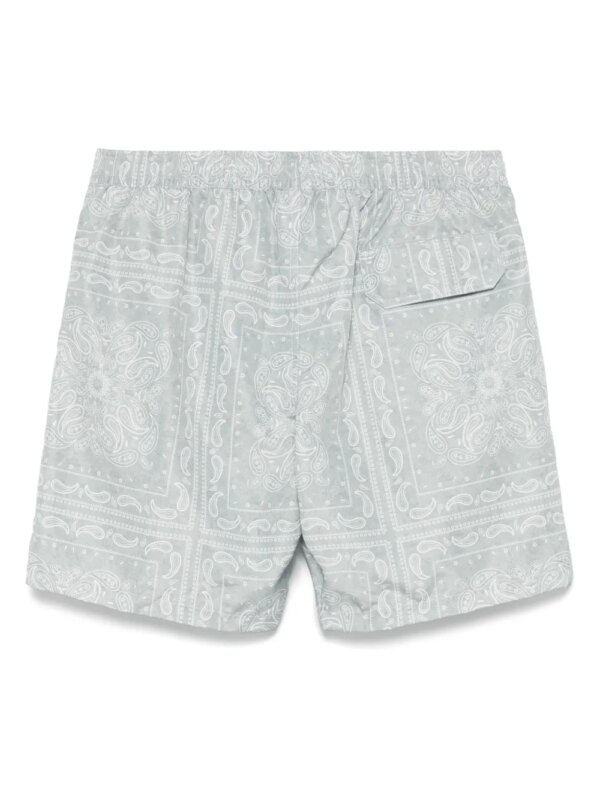 Eleventy Shorts met bandanaprint - Groen