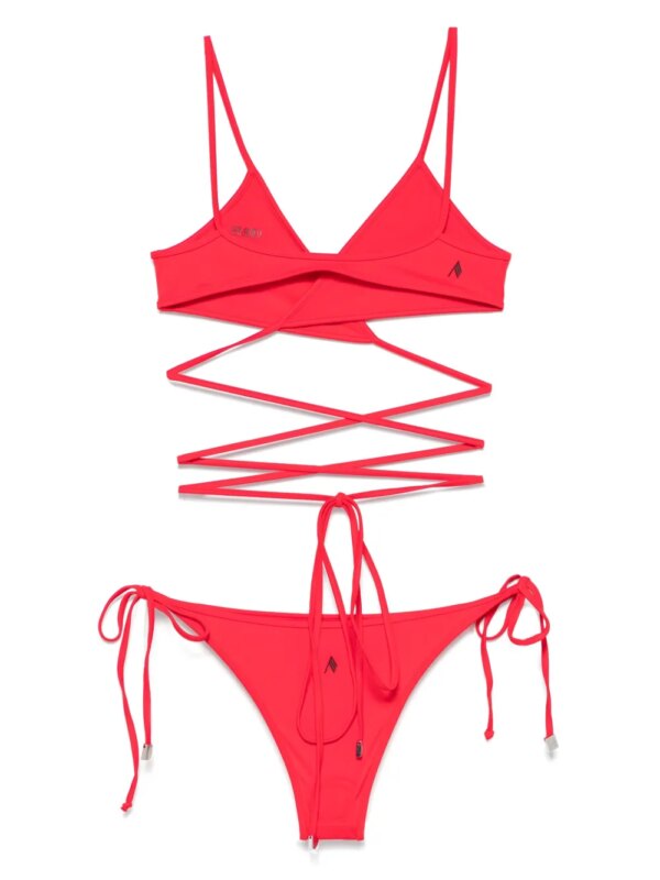 The Attico Bikini met logo - Rood
