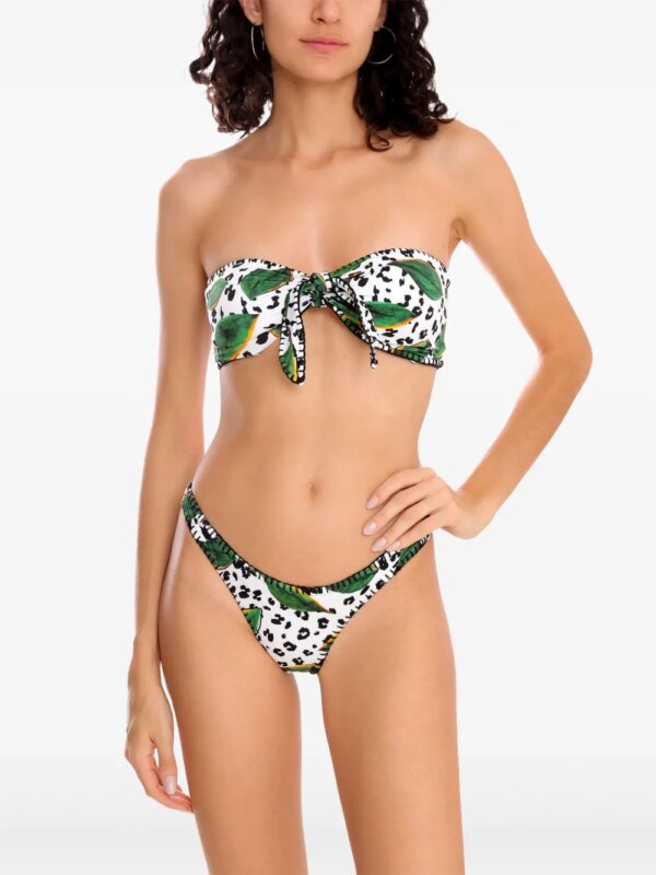Brigitte Bikini met bloemenprint - Wit