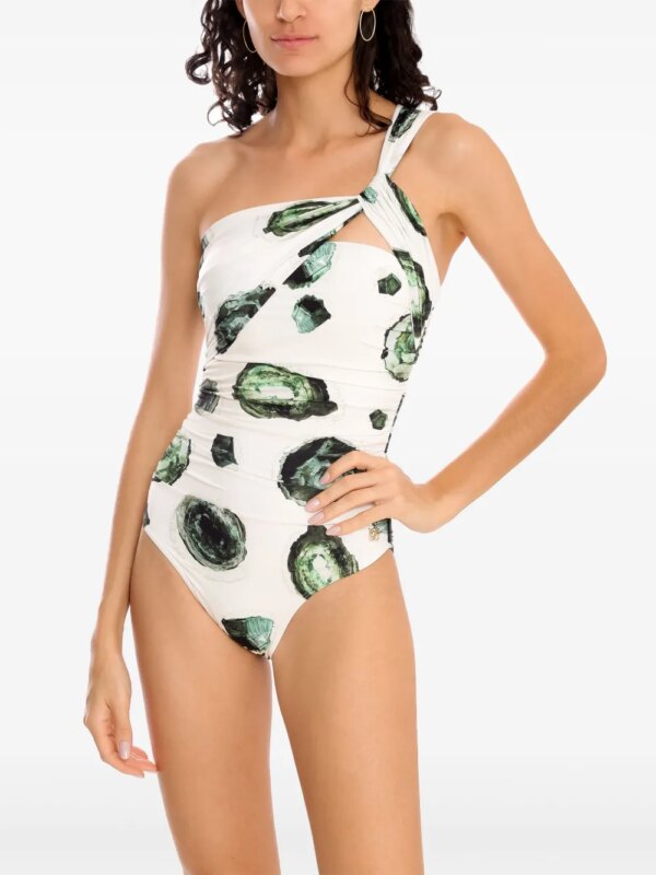 Brigitte Badpak met print - Wit