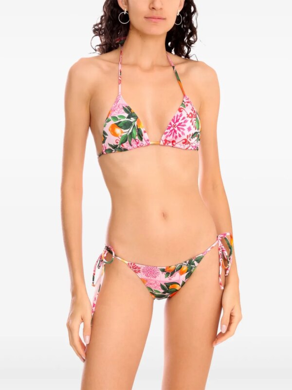 Brigitte Bikini met bloemenprint - Roze