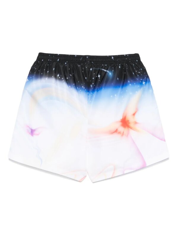 Casablanca Zwembroek met grafische print - Blauw