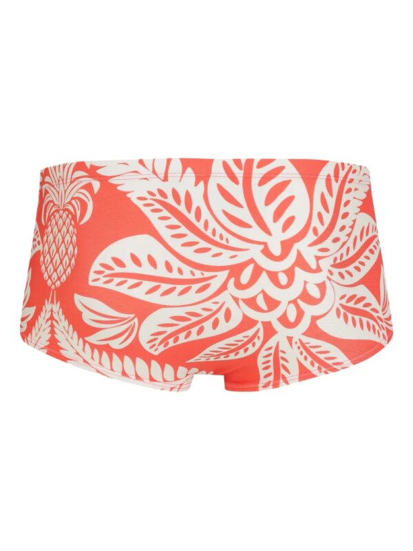 Lygia & Nanny COPACABANA zwembroek met bloemenprint - Oranje