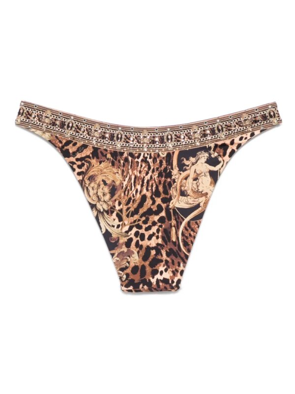 Camilla Era of Empires bikinislip met print - Bruin