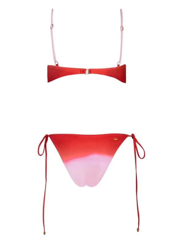 Baobab Itala bikinislip met gestrikte zijkant - Rood