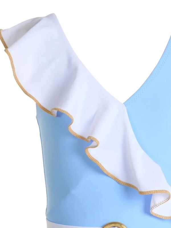 Nessi Byrd Kids Badpak met ruches - Blauw