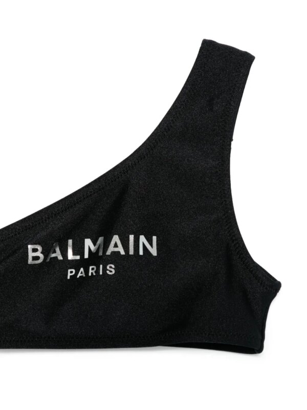 Balmain Kids Bikini met logoprint - Zwart