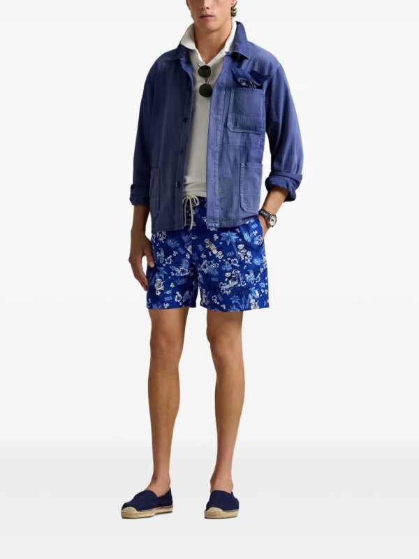 Polo Ralph Lauren 14,6 cm Traveller Polo Bear zwembroek - Blauw