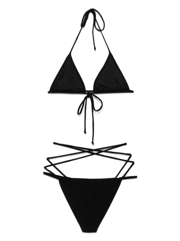 Norma Kamali Bikini met gekruiste bandjes - Zwart