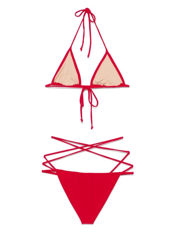 Norma Kamali Bikini met gekruiste bandjes - Rood