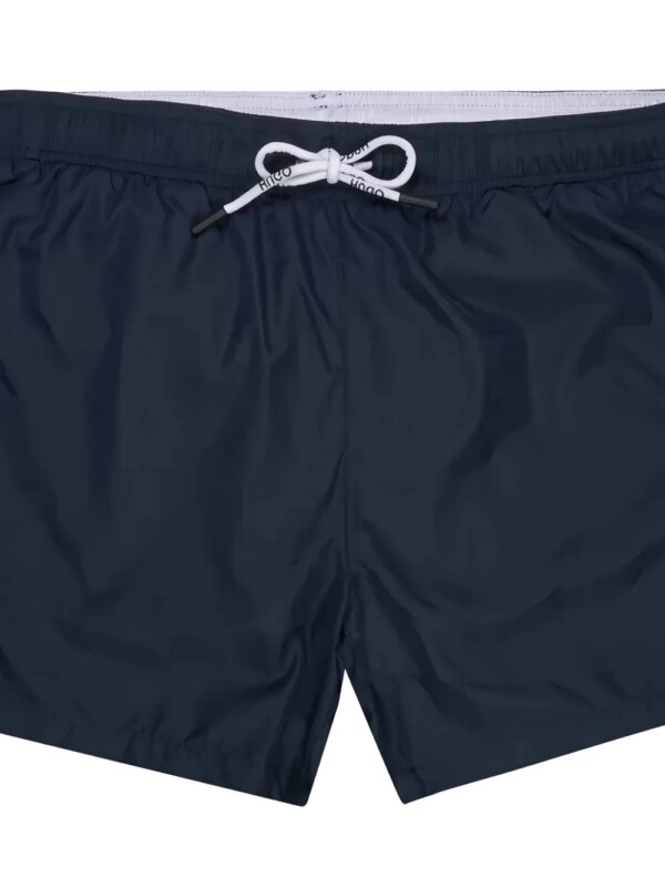 HUGO Zwembroek met logoplakkaat - Blauw