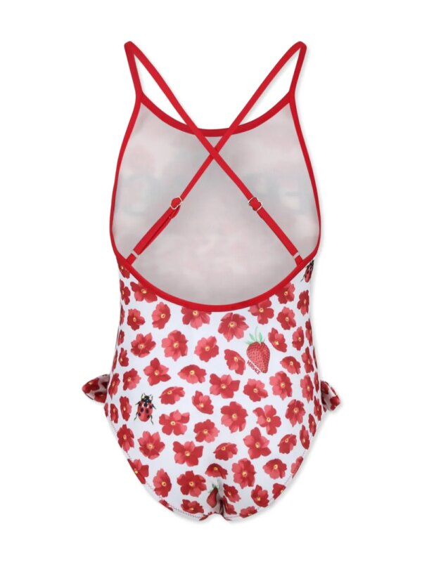 Versace Kids Strawberry Garden badpak - Rood