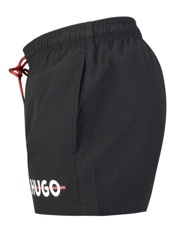 HUGO Zwembroek met logoprint - Zwart