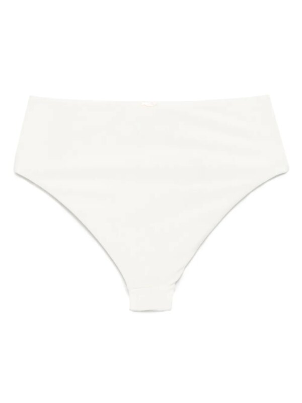 PatBO Jersey bikinislip met metallic-effect - Wit