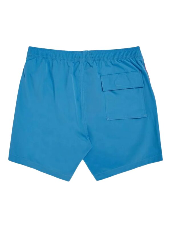 Psycho Bunny Rushup zwembroek met zijstreep - Blauw