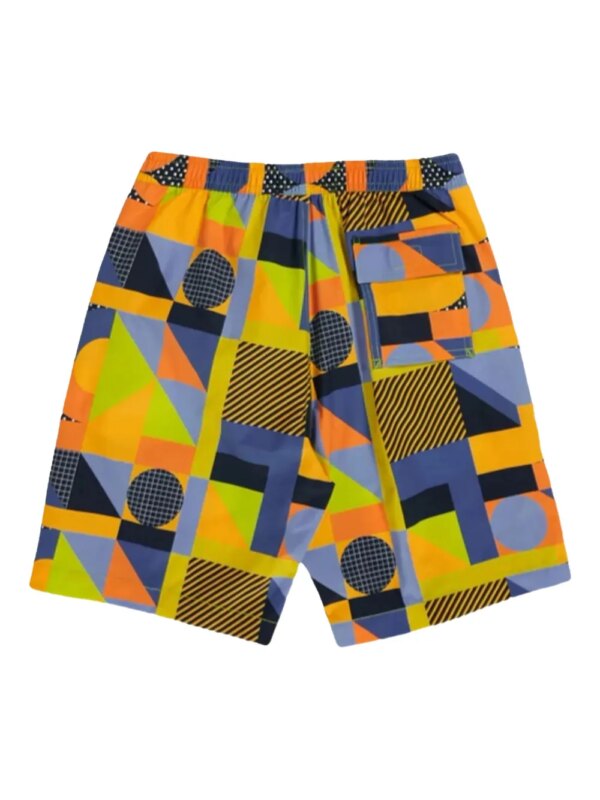 Psycho Bunny Henry Deco zwembroek met geometrische print - Blauw