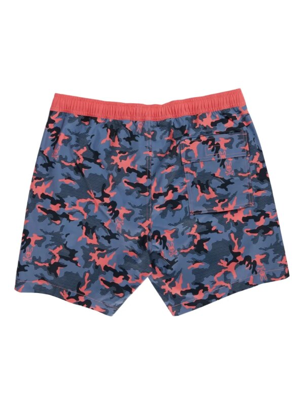 Psycho Bunny Zwembroek met Rye-print - Blauw