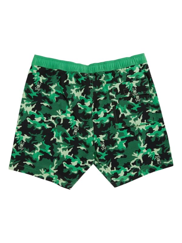 Psycho Bunny Zwembroek met Rye-print - Groen
