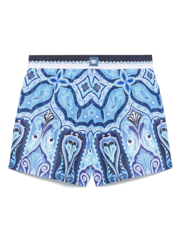 ETRO Zwembroek met paisley-print - Blauw